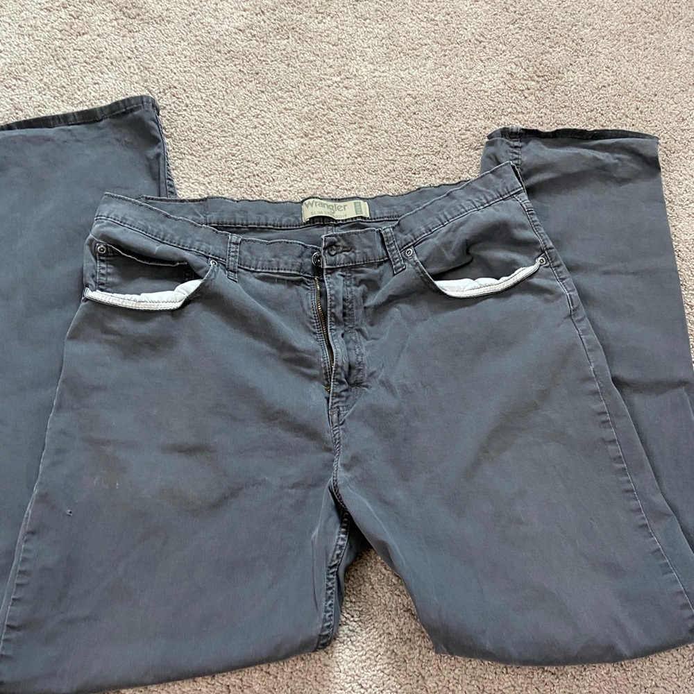 Wrangler pants slim straight 36x32